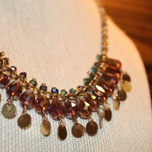 Iridescent statement necklace!